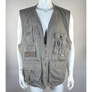 Fox Fire Vest Mens 2XT Tall Fishing Photography Vented Full Zip Pocket Jacket